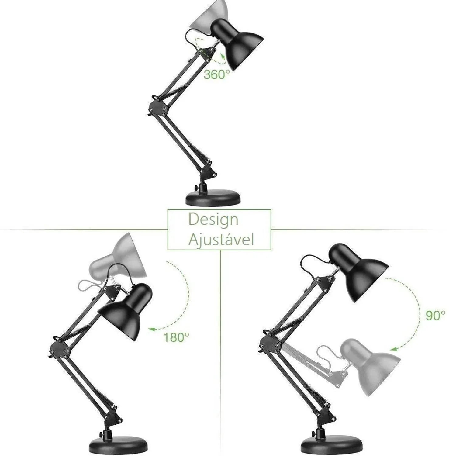 Luminária de Mesa Articulada Estilo Pixar