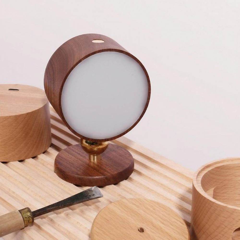 Luminária Com Bola Magnética Giratória 360°