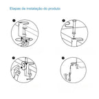 Lâmpada de Mesa LED com Braço Longo
