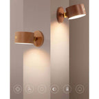 Luminária Com Bola Magnética Giratória 360°